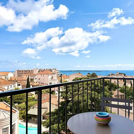 T3 Sea View Walking Distance Of Palais, Ac , Parking, Terrace * Cannes